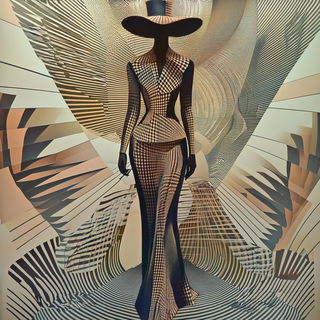Titanium Rift Opera style, Midjourney V6.1: haute-couture fashion outfit