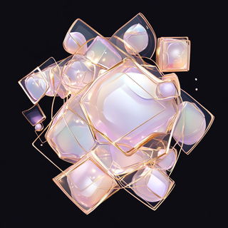 Scribblebound style, Midjourney V6.1: abstract 3D render