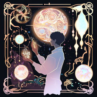 Scribblebound style, Midjourney V6.1: editorial illustration for popular scientific magazine cover