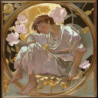 Scribblebound style, Midjourney V6.1: classical 18th-century oil painting