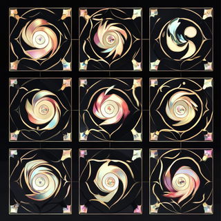 Scribblebound style, Midjourney V6.1: creative pattern composition