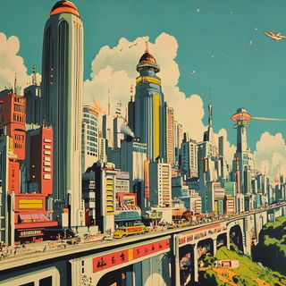 Inkstep Bluegrass style, Midjourney V6.1: megacity with futuristic bioarchitecture
