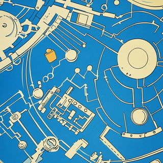 Inkstep Bluegrass style, Midjourney V6.1: technical infrastructure blueprint schematics