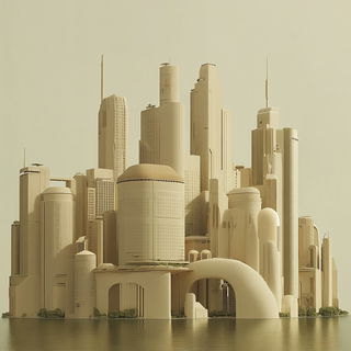 Chromefall Terraces style, Midjourney V6.1: megacity with futuristic bioarchitecture