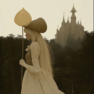 Chromefall Terraces style, Midjourney V6.1: retro fairy-tale illustration