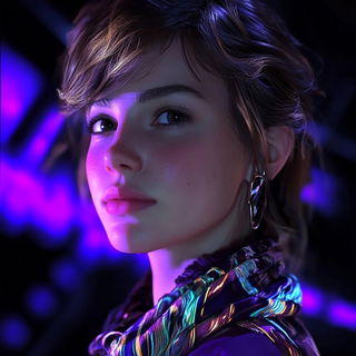 Threadwound Visages style, Midjourney V6.1: photographic portrait of female protagonist