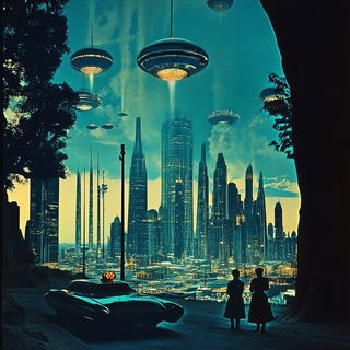 Tessurial style, Midjourney V6.1: megacity with futuristic bioarchitecture