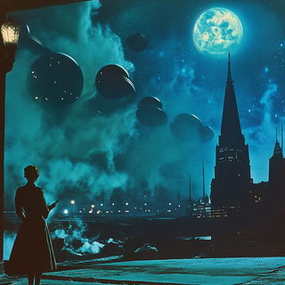 Tessurial style, Midjourney V6.1: cinematic shot from sci-fi movie