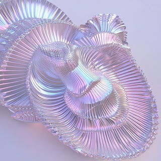 Screenchromatica style, Midjourney V6.1: abstract 3D render