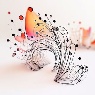Turquoisenamel style, Midjourney V6.1: abstract 3D render