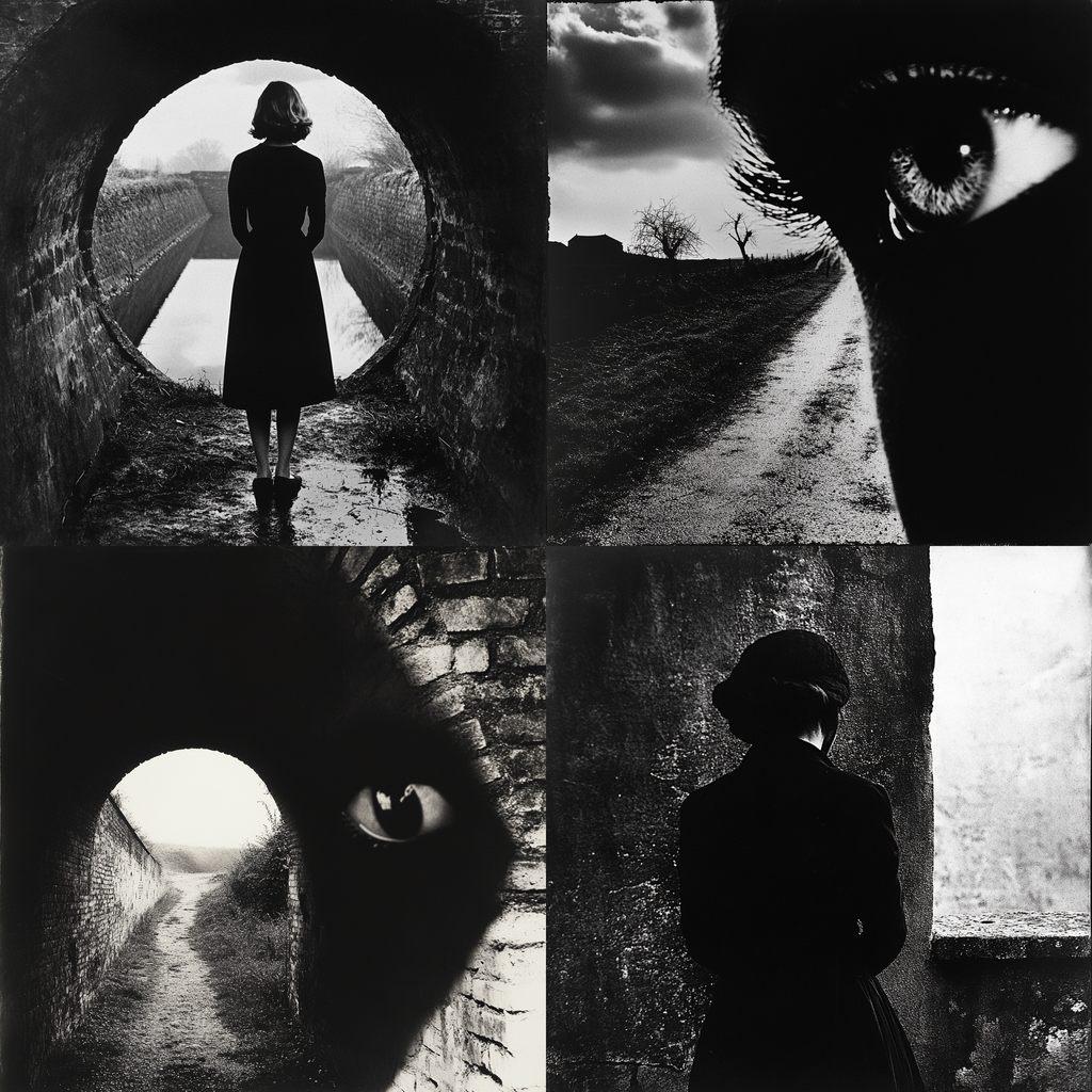 Bill Brandt style, Midjourney V6.1, render 1 of 4