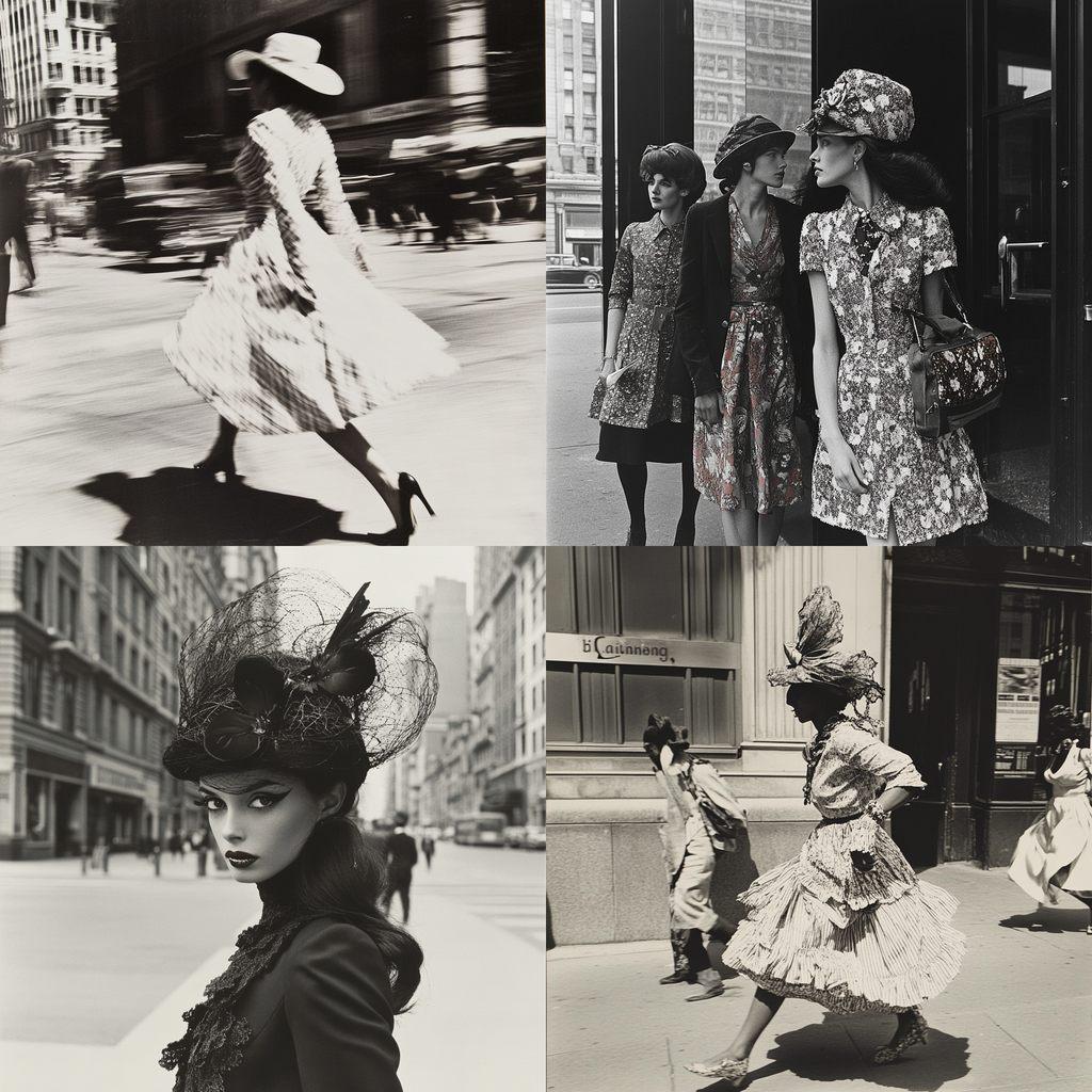 Bill Cunningham style, Midjourney V6.1, render 1 of 4