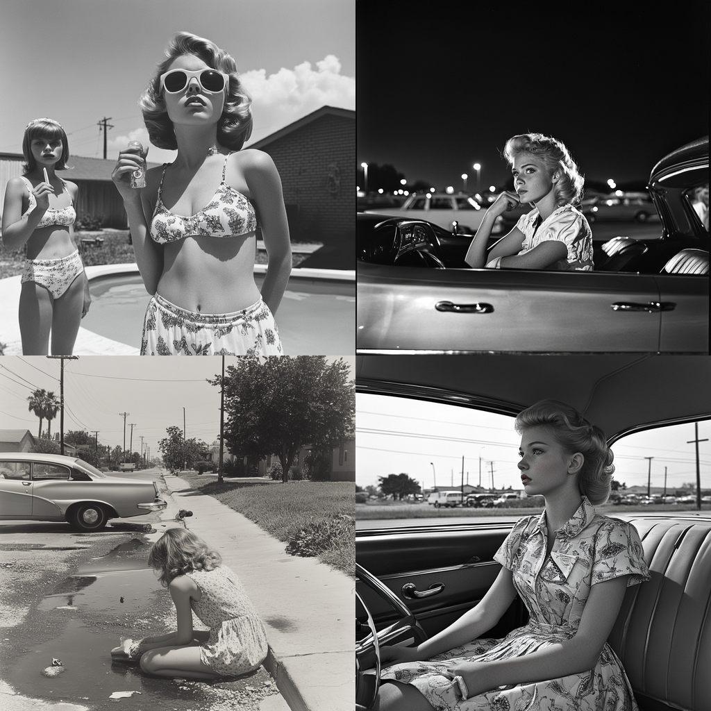 Bill Owens style, Midjourney V6.1, render 1 of 4