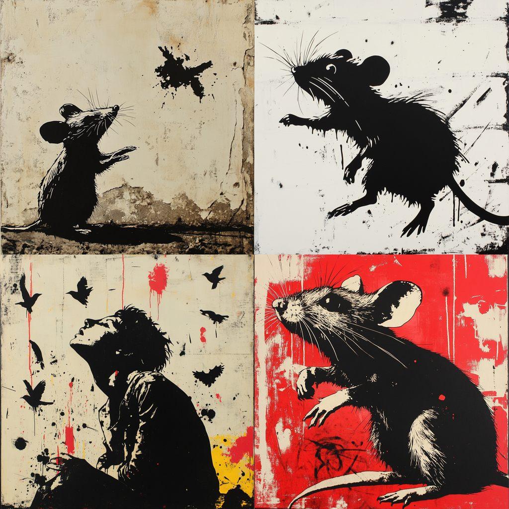 Blek le Rat style, Midjourney V6.1, render 1 of 4