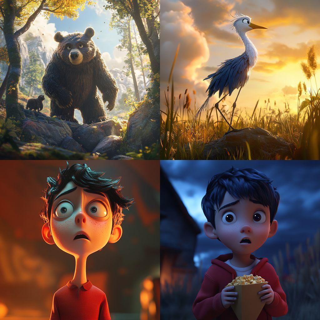 Blue Sky Animation Studio style, Midjourney V6.1, render 1 of 4