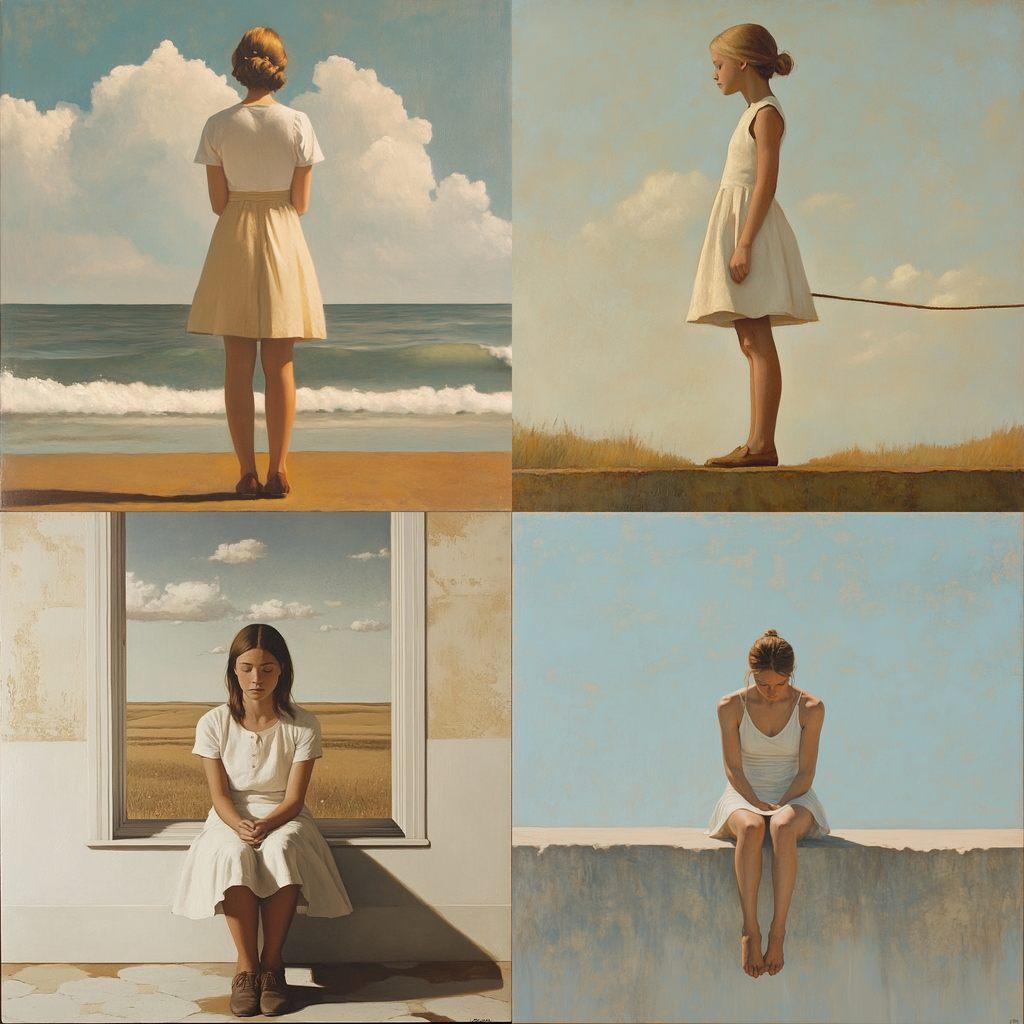Bo Bartlett style, Midjourney V6.1, render 1 of 4