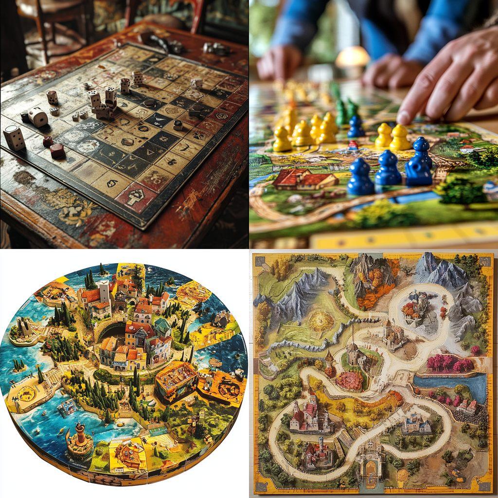 Board game style, Midjourney V6.1, render 1 of 4