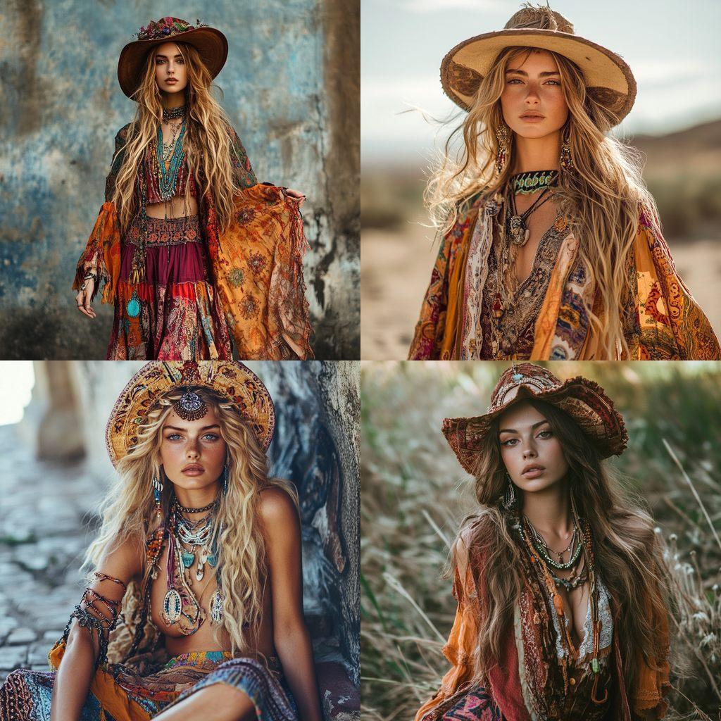 Boho fashion style, Midjourney V6.1, render 1 of 4