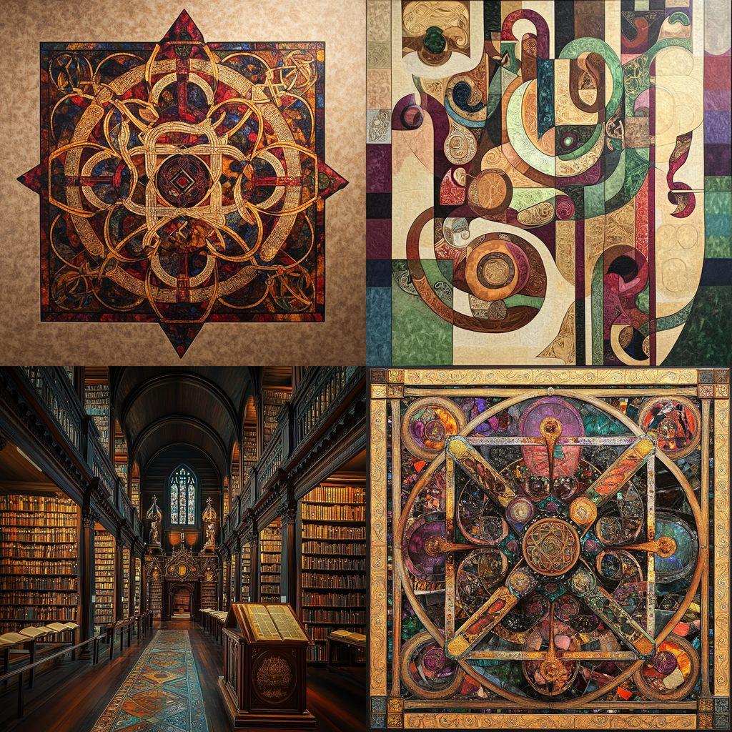 Book of Kells style, Midjourney V6.1, render 1 of 4