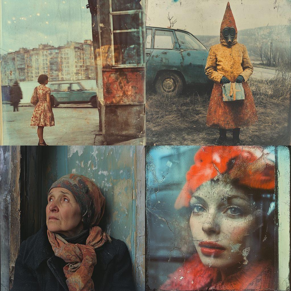 Boris Mikhailov style, Midjourney V6.1, render 1 of 4
