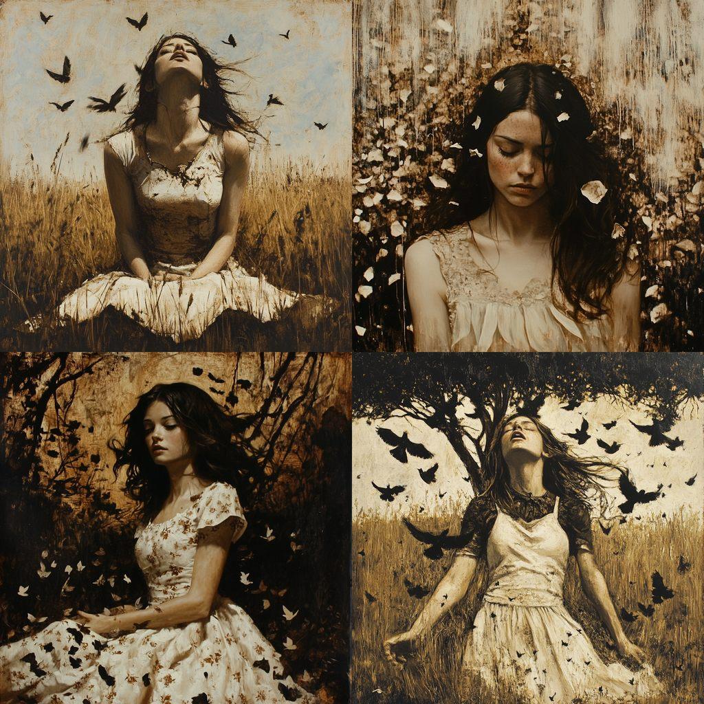 Brad Kunkle style, Midjourney V6.1, render 1 of 4