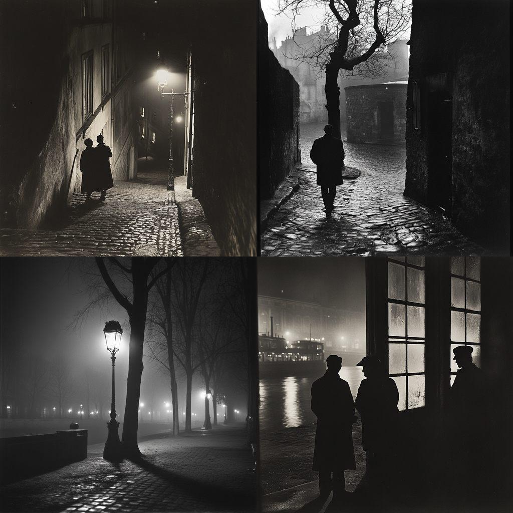 Brassai style, Midjourney V6.1, render 1 of 4