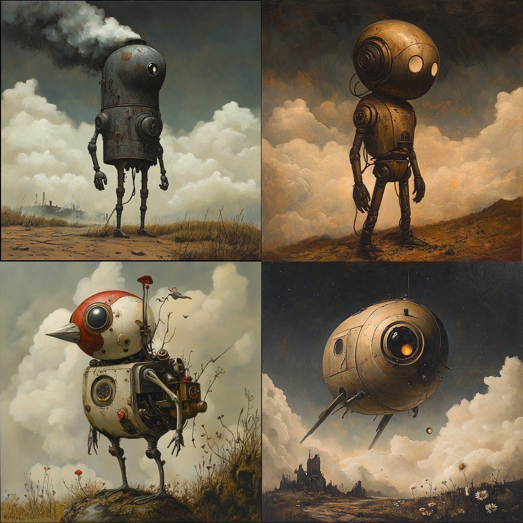 Brian Despain style, Midjourney V6.1, render 1 of 4