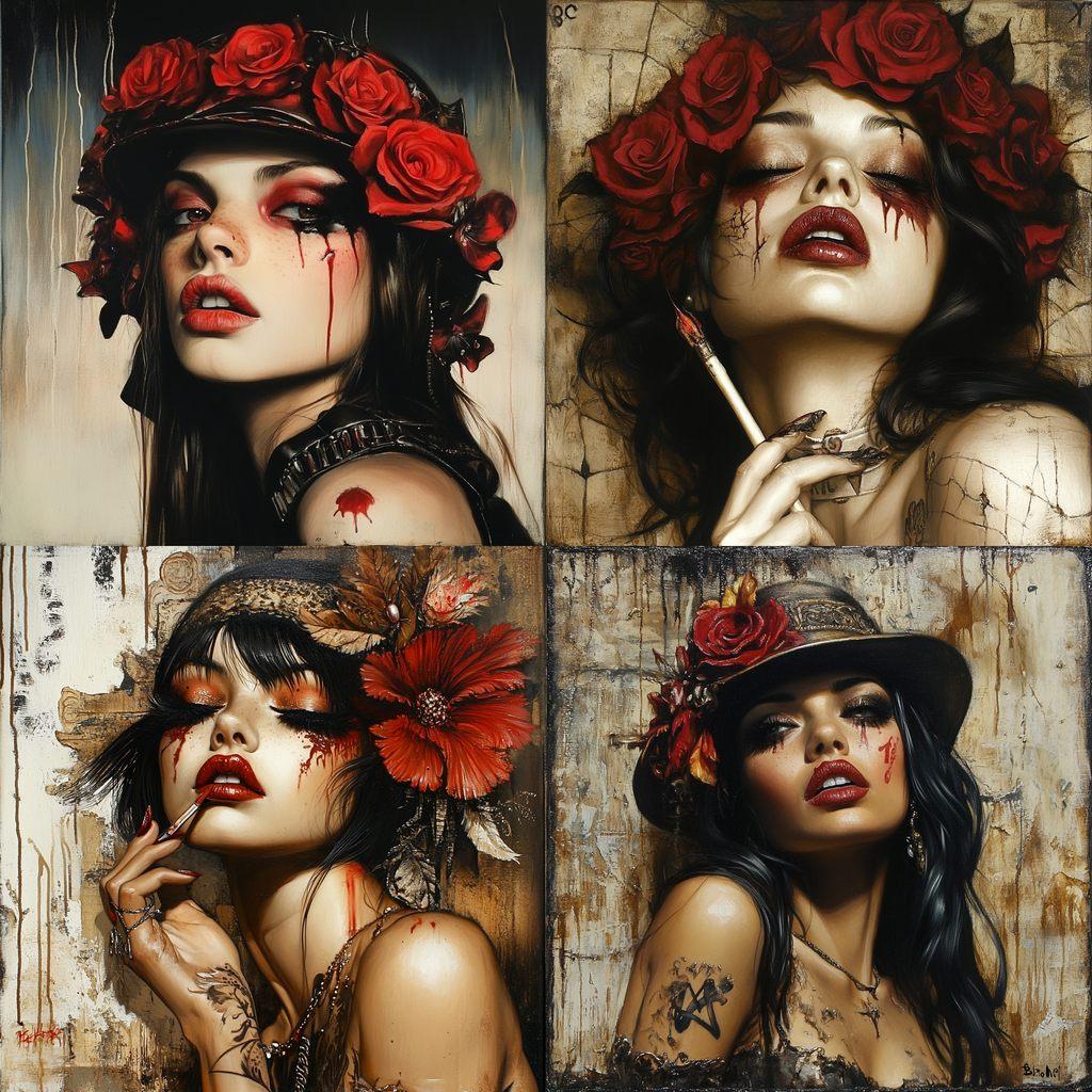 Brian M. Viveros style, Midjourney V6.1, render 1 of 4
