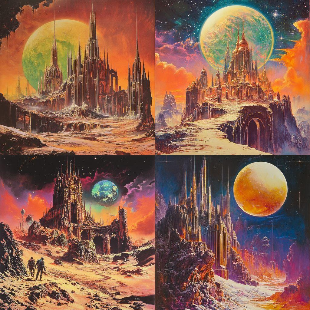 Bruce Pennington style, Midjourney V6.1, render 1 of 4