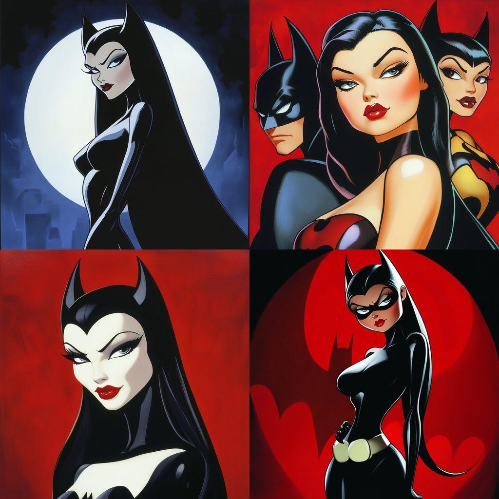 Bruce Timm style, Midjourney V6.1, render 1 of 4