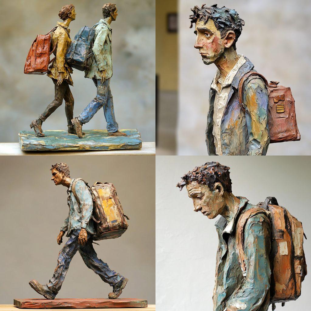 Bruno Catalano style, Midjourney V6.1, render 1 of 4
