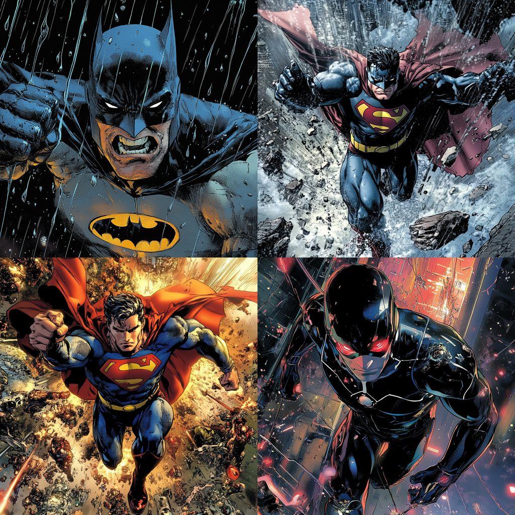 Bryan Hitch style, Midjourney V6.1, render 1 of 4