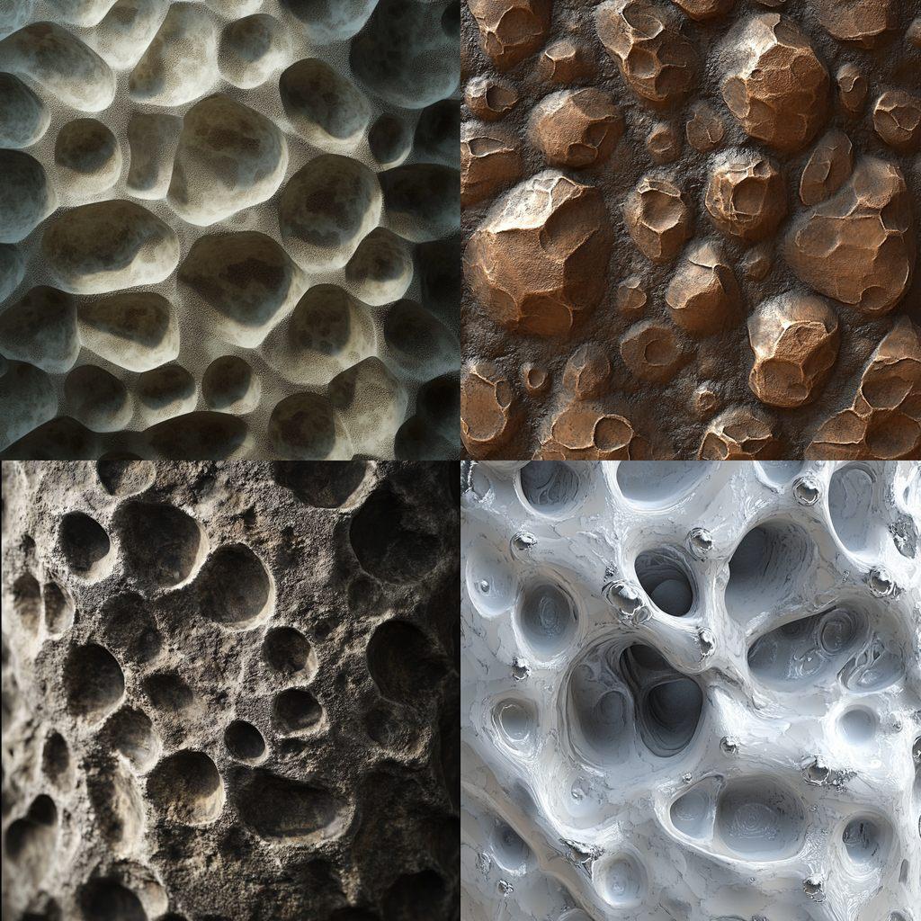 Bumpy texture style, Midjourney V6.1, render 1 of 4