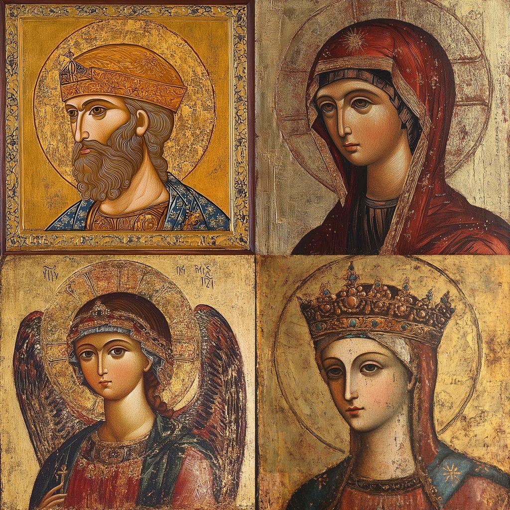 Byzantine icon style, Midjourney V6.1, render 1 of 4