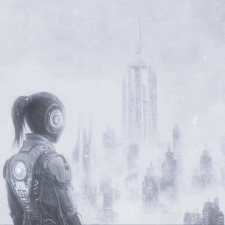 Maskforge style, Midjourney V6.1: cinematic shot from sci-fi movie