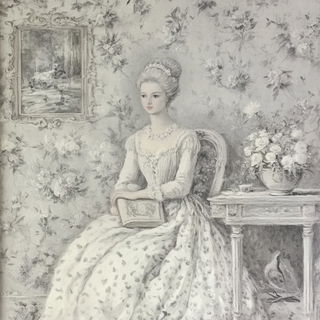 Maskforge style, Midjourney V6.1: classical 18th-century oil painting