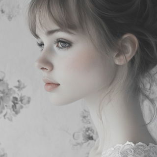 Maskforge style, Midjourney V6.1: photographic portrait of female protagonist