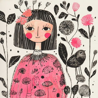 Chromavitra style, Midjourney V6.1: traditional folk art