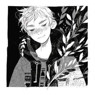Chromavitra style, Midjourney V6.1: black-and-white manga comic strip
