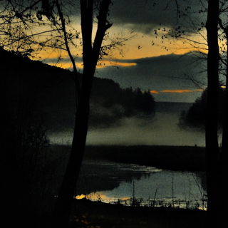Herbarium Cloudplates style, Midjourney V6.1: realistic landscape photograph of quiet dawn