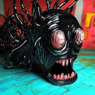 Ruinstory Inkward style, Midjourney V6.1: abstract 3D render