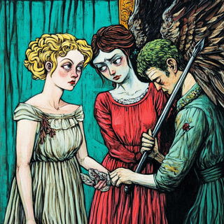 Ruinstory Inkward style, Midjourney V6.1: classical 18th-century oil painting
