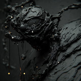 Inkhatching style, Midjourney V6.1: abstract 3D render