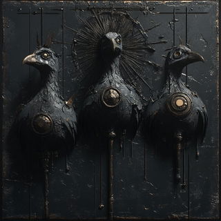 Inkhatching style, Midjourney V6.1: traditional folk art