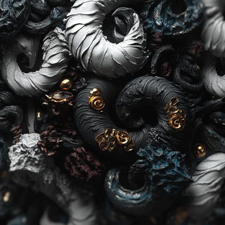 Inkhatching style, Midjourney V6.1: creative pattern composition