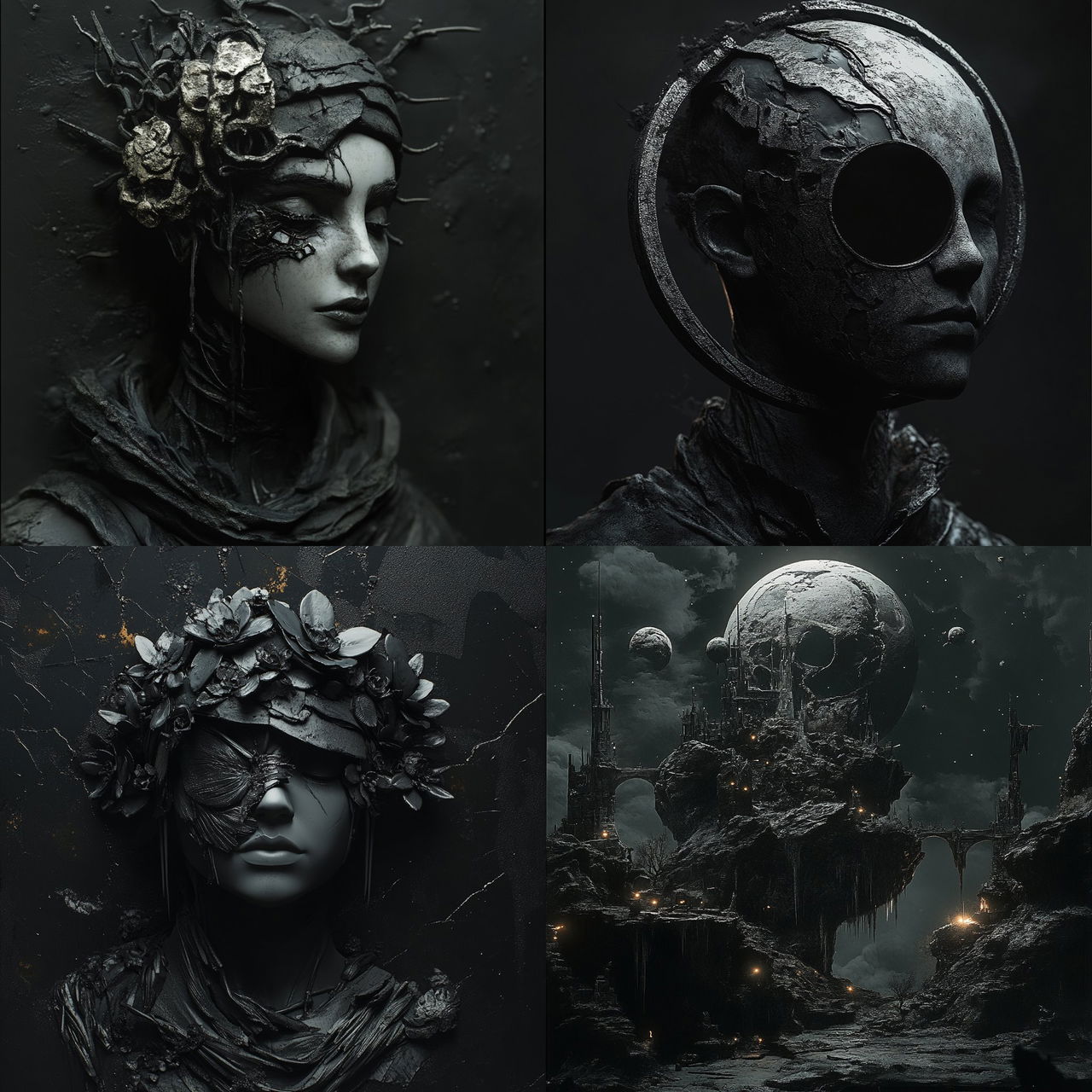 Inkhatching style, Midjourney V6.1, render 1 of 4
