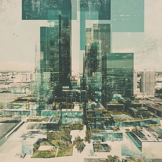 Coralbeam Woodcut style, Midjourney V6.1: megacity with futuristic bioarchitecture