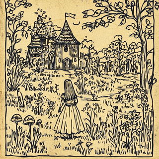 Moonclasp style, Midjourney V6.1: retro fairy-tale illustration