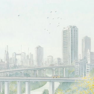 Ruinwing Ornithology style, Midjourney V6.1: megacity with futuristic bioarchitecture