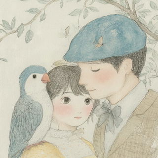 Ruinwing Ornithology style, Midjourney V6.1: traditional folk art